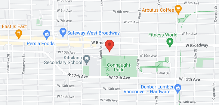 map of 2455 W 10TH AVENUE